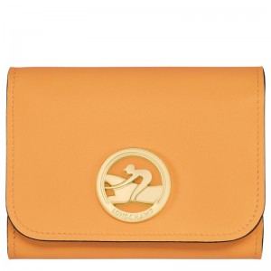 Apricot Women's Longchamp Box-Trot Wallet | 1356-UVOPX