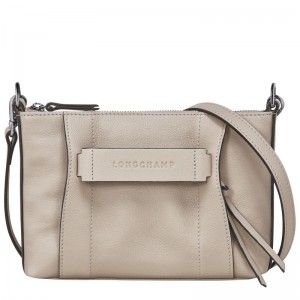 Beige Women's Longchamp 3D S Crossbody Bags | 0912-GXUVS