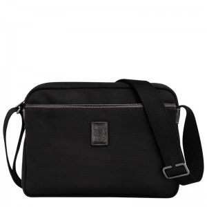 Black Men's Longchamp Boxford M Crossbody Bags | 6195-IYMCR