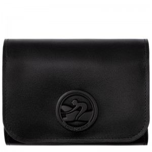 Black Women's Longchamp Box-Trot Wallet | 2304-DNOLR