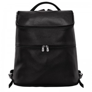 Black Women's Longchamp Le Foulonné Backpacks | 4275-KCRXZ