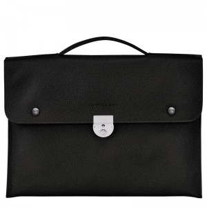 Black Women's Longchamp Le Foulonné S Briefcase | 4052-ICJKO