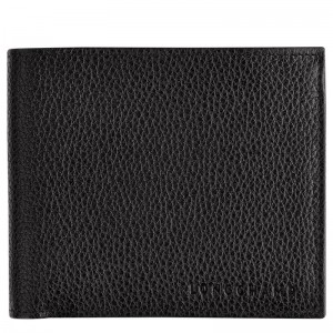 Black Women's Longchamp Le Foulonné Wallet | 6582-LGWYP