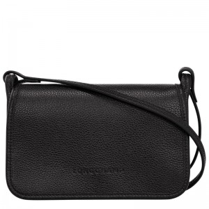 Black Women's Longchamp Le Foulonné XS Clutch Bag | 7539-VESDU