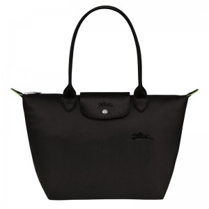 Black Women's Longchamp Le Pliage Green M Tote Bags | 0893-KSENH