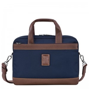 Blue Men's Longchamp Boxford S Briefcase | 4285-IMQAW