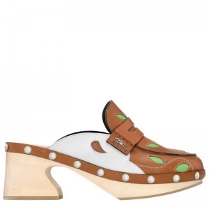 Brown Women's Longchamp La Cigale Clogs | 8750-PVZCL