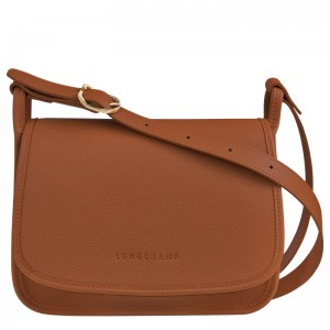 Brown Women's Longchamp Le Foulonné M Crossbody Bags | 6123-PVSWR