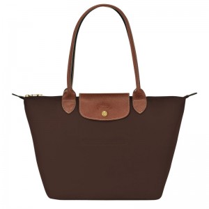 Chocolate Women's Longchamp Le Pliage Original M Tote Bags | 2843-ISCON