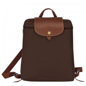 Chocolate Women's Longchamp Le Pliage Original M Backpacks | 3826-FTYBO