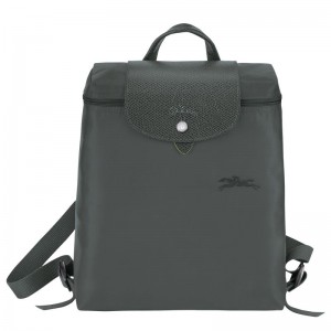 Deep Grey Women's Longchamp Le Pliage Green M Backpacks | 1895-TZYMC