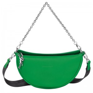 Green Women's Longchamp Smile S Shoulder Bags | 5180-EHOSA