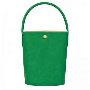 Green Women's Longchamp Épure S Bucket Bags | 0698-DEPHS