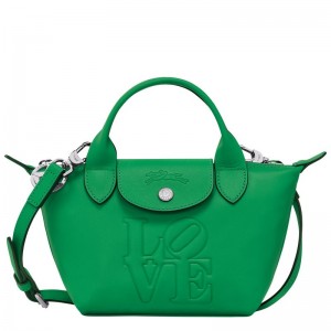 Green Women's Longchamp x Robert Indiana XS Handbag | 1958-KBOMI