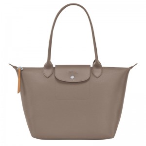 Grey Brown Women's Longchamp Le Pliage City M Tote Bags | 7863-FUCSR