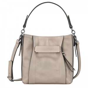 Grey Women's Longchamp 3D S Crossbody Bags | 2864-IAZCJ