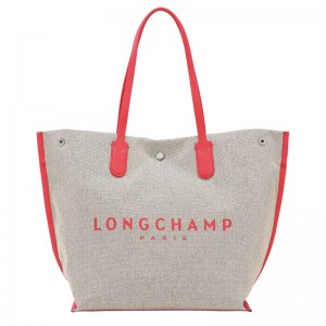 Grey Women's Longchamp Essential L Tote Bags | 9350-NSXDA