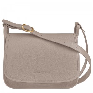 Grey Women's Longchamp Le Foulonné M Crossbody Bags | 4817-GPFQE