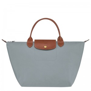 Grey Women's Longchamp Le Pliage Original M Handbag | 5913-FEBLT