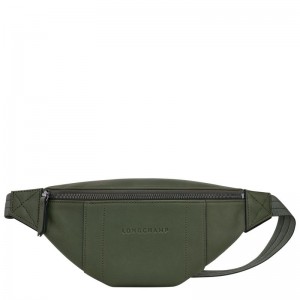 Khaki Men's Longchamp 3D S Belt Bags | 0817-ATRVI