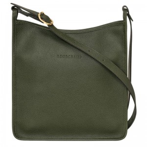 Khaki Women's Longchamp Le Foulonné M Crossbody Bags | 3248-IVUMS