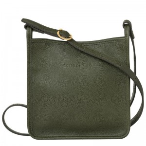 Khaki Women's Longchamp Le Foulonné S Crossbody Bags | 2415-TADYG