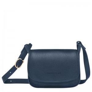 Navy Women's Longchamp Le Foulonné S Crossbody Bags | 6158-BUDRK