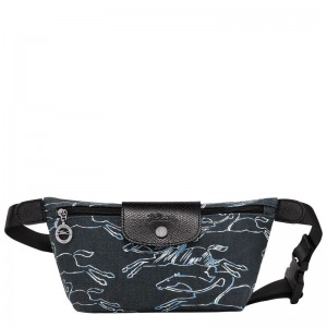 Navy Women's Longchamp Le Pliage Collection XS Belt Bags | 2647-IZEYK