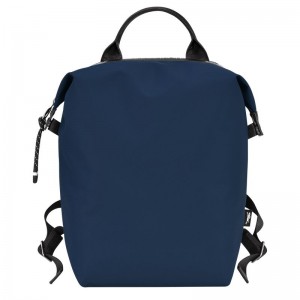 Navy Women's Longchamp Le Pliage Energy L Backpacks | 4531-DEMHO