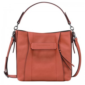 Orange Women's Longchamp 3D S Crossbody Bags | 6183-WDQCU