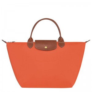 Orange Women's Longchamp Le Pliage Original M Handbag | 5186-UCWDN