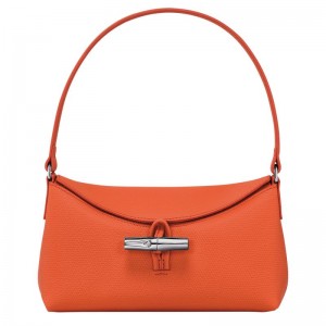 Orange Women's Longchamp Roseau S Hobo Bag | 4269-HGOSB