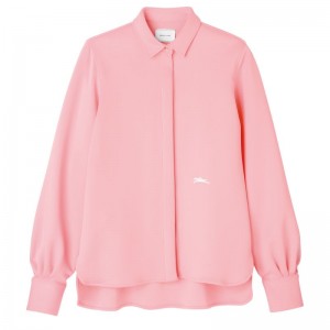 Pink Women's Longchamp Shirts | 9187-SEUZO