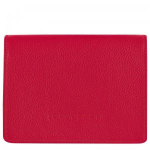 Red Women's Longchamp Le Foulonné Wallet | 2401-MVWYP