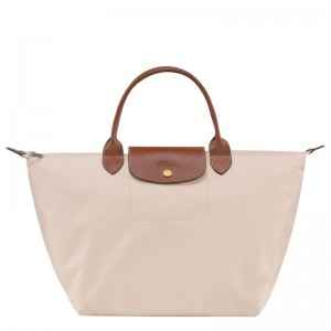 White Women's Longchamp Le Pliage Original M Handbag | 6123-PELCO