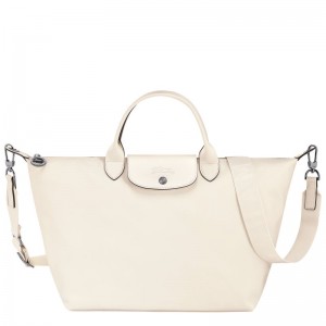 White Women's Longchamp Le Pliage Xtra L Handbag | 2418-AFTYM