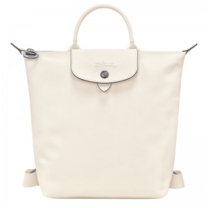 White Women's Longchamp Le Pliage Xtra S Backpacks | 7631-PRFQS