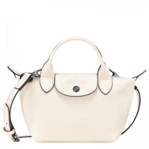 White Women's Longchamp Le Pliage Xtra XS Handbag | 1674-RGASM