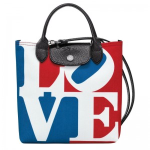 White Women's Longchamp x Robert Indiana XS Handbag | 7591-JQMBG