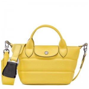 Yellow Women's Longchamp Le Pliage Xtra XS Handbag | 1049-EBDHN