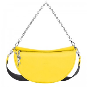 Yellow Women's Longchamp Smile S Shoulder Bags | 9853-WJMPI