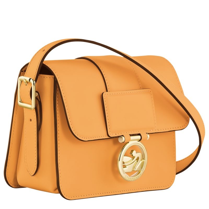 Apricot Women's Longchamp Box-Trot S Crossbody Bags | 6743-BRUCQ