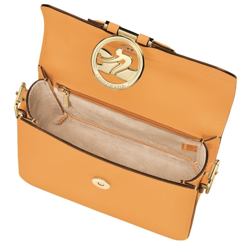 Apricot Women's Longchamp Box-Trot S Crossbody Bags | 6743-BRUCQ