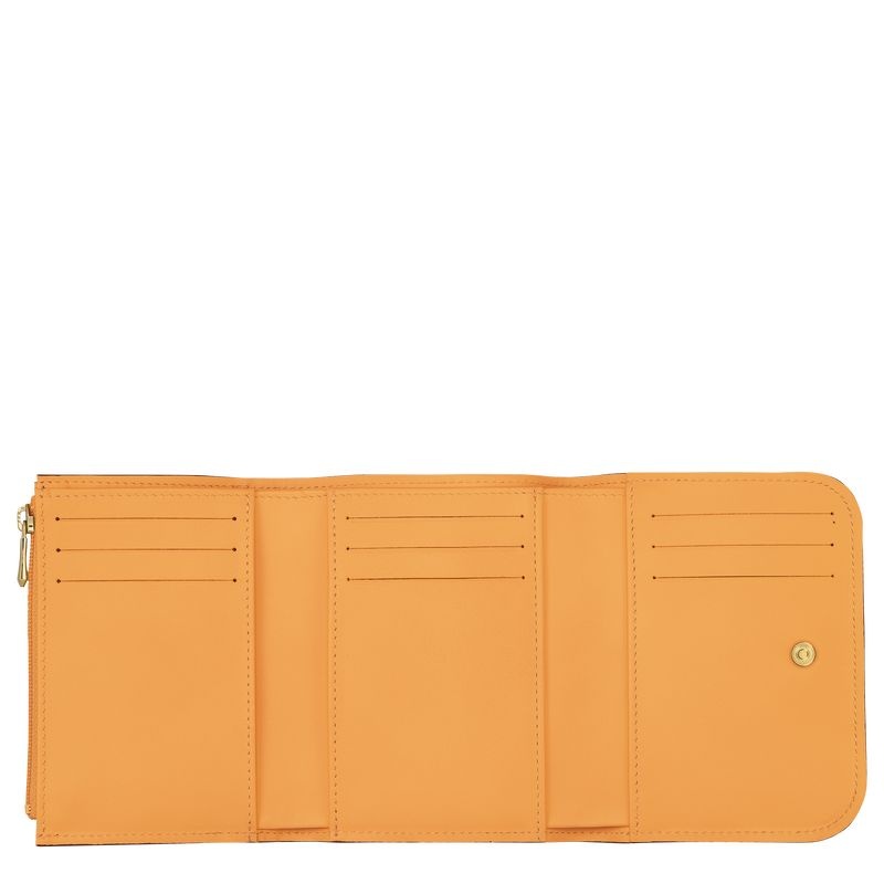 Apricot Women's Longchamp Box-Trot Wallet | 1356-UVOPX