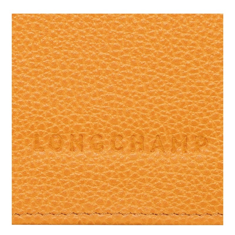 Apricot Women's Longchamp Le Foulonné Continental Wallet | 7643-QFXJM