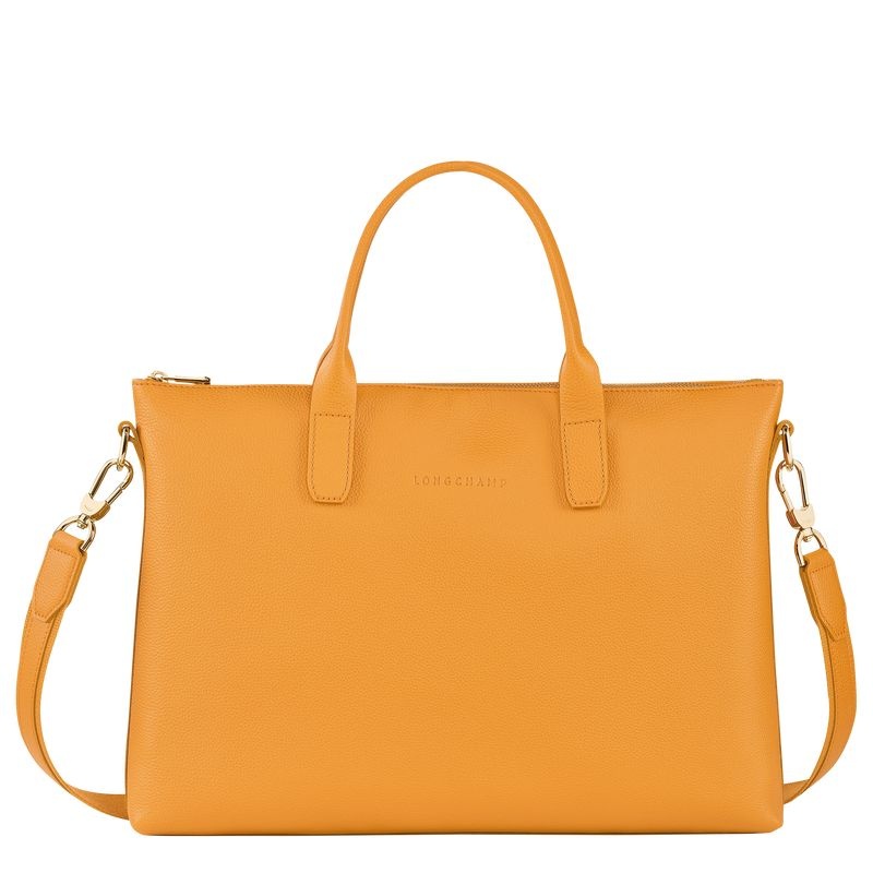 Apricot Women\'s Longchamp Le Foulonné S Briefcase | 1259-UNBES