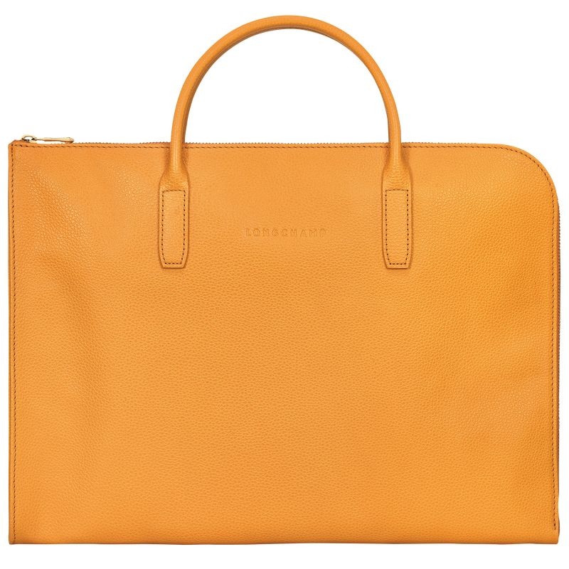 Apricot Women\'s Longchamp Le Foulonné S Briefcase | 5328-IEVRL