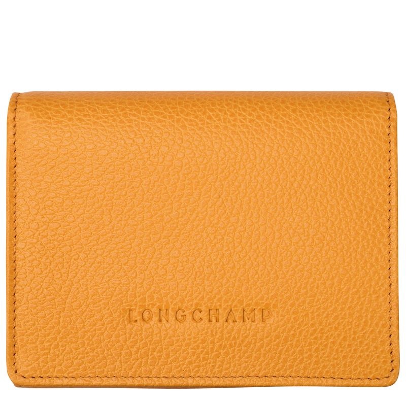 Apricot Women\'s Longchamp Le Foulonné Wallet | 8256-FLCUO