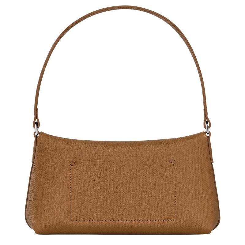 Beige Women's Longchamp Roseau S Hobo Bag | 3487-EXSRW