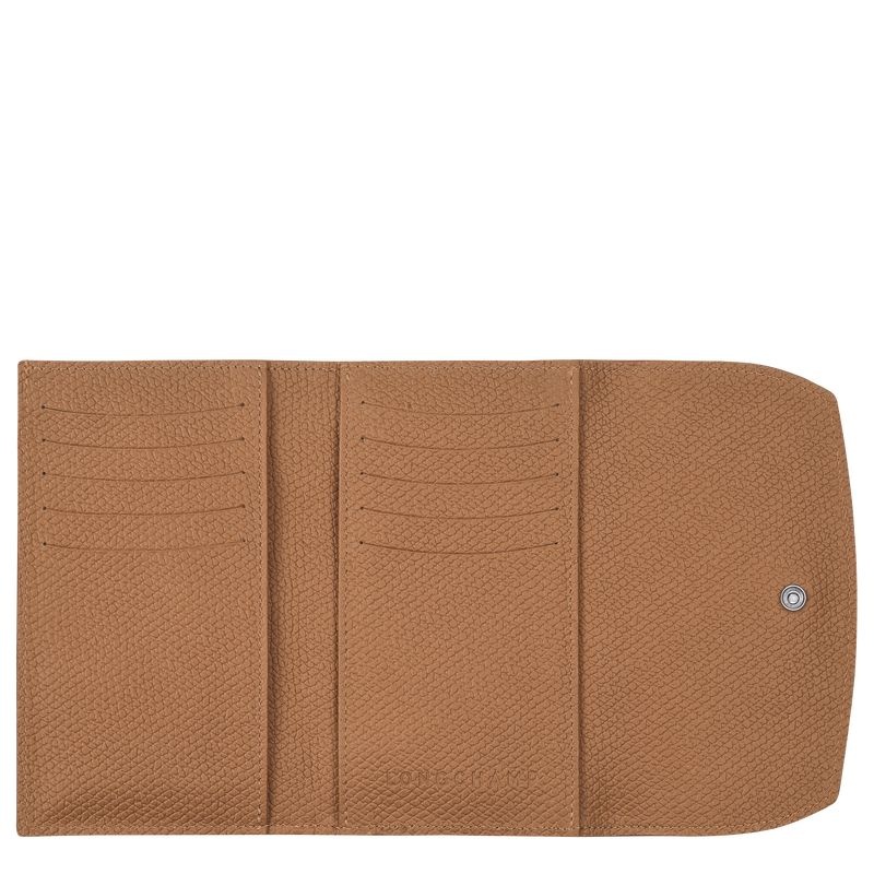 Beige Women's Longchamp Roseau Wallet | 8725-VYTDZ